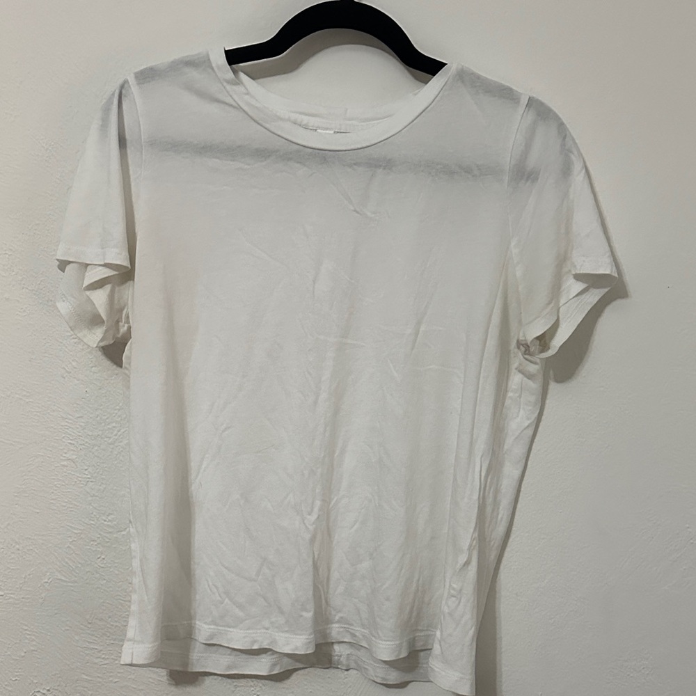 BP Stretch Cotton White Crewneck Women's Tee